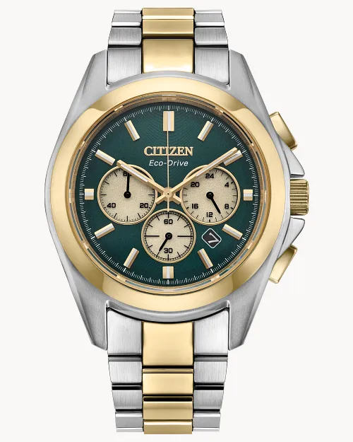 Sport Luxury Green Dial Stainless Steel Bracelet CA4684-54X | CITIZEN Sport Luxury Green Dial Stainless Steel Bracelet CA4684-54X | CITIZEN